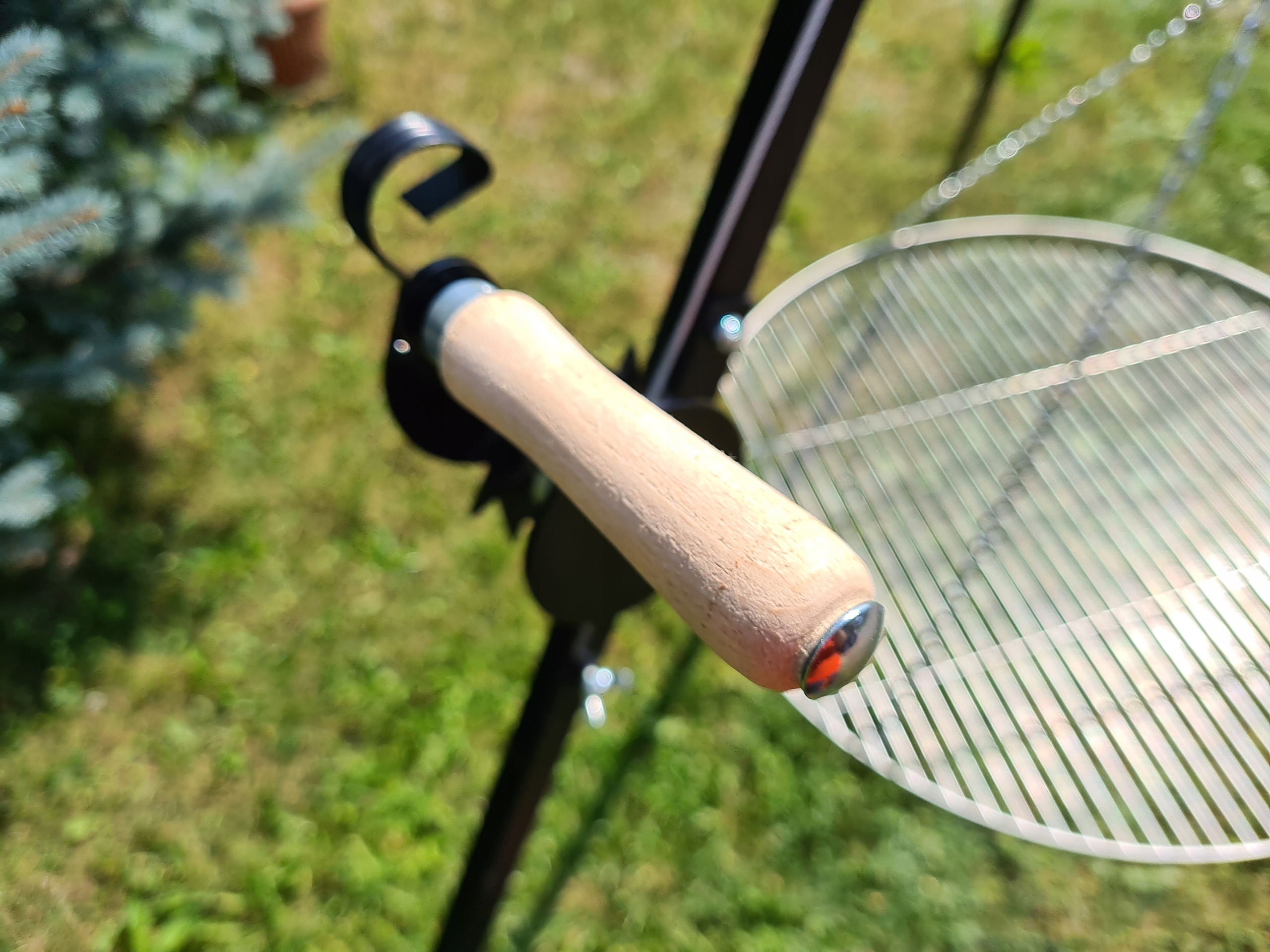 KOŁOWROTEK DO GRILLA Z KORBKĄ I ZAPADKĄ Marka bez marki