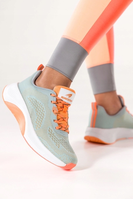 Šedé dámské lehké tenisky na fitness, šněrovací, pohodlné, sportovní, velikost 39