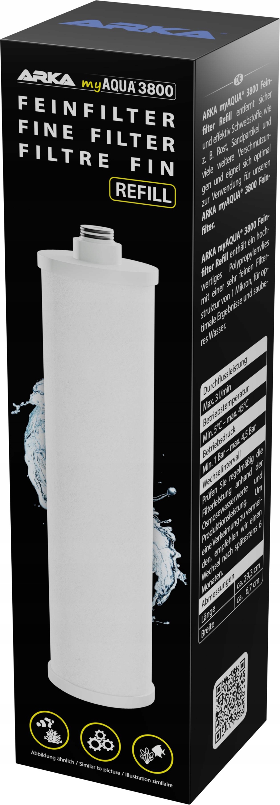 Náplň Jemného Filtru Arka MYAQUA3800