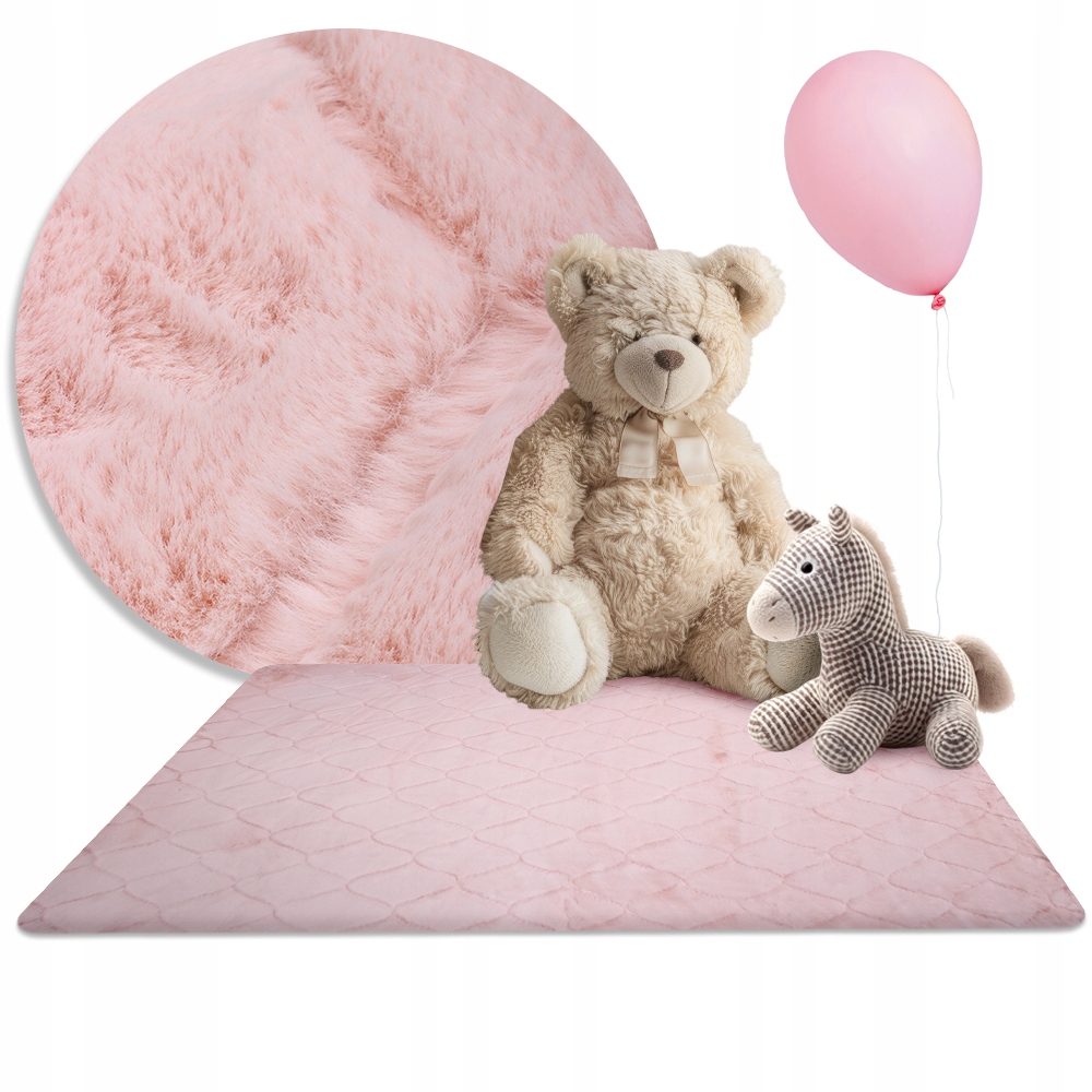 Koberec Nadýchaný Růžový 80X140 Rabbit Pro Mládež Do Ložnice Měkký