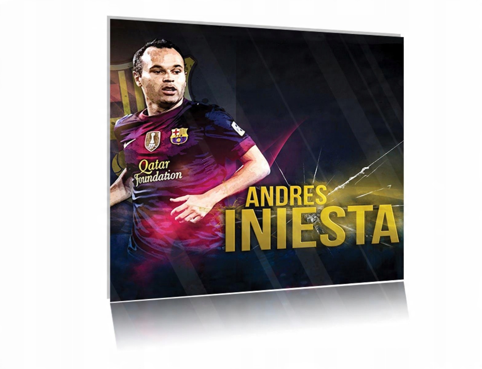 

Obraz szklany na szkle Andreas Iniesta 04 40x40