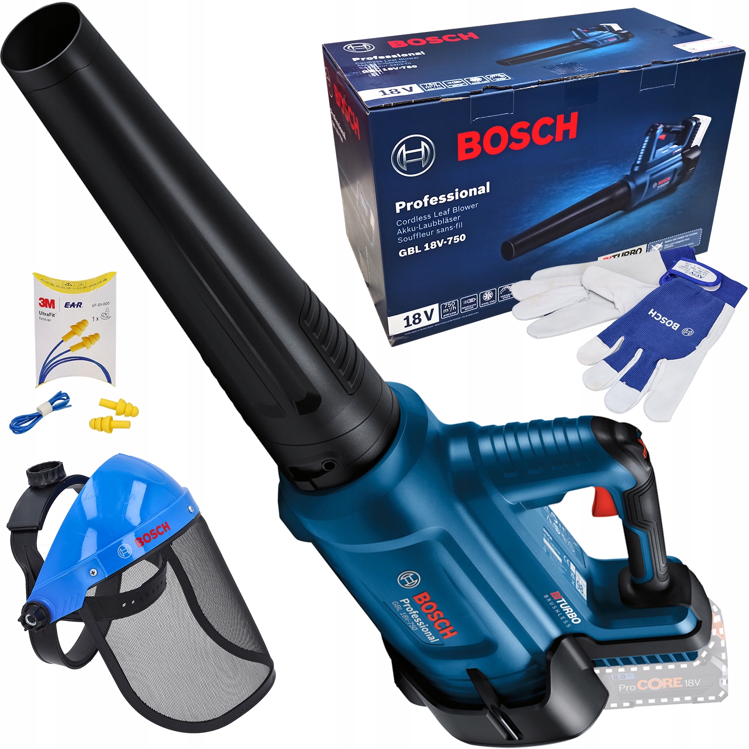 Dmuchawa Do Liści Bosch Akumulatorowa Gbl 18V-750 Mocna BiTurbo