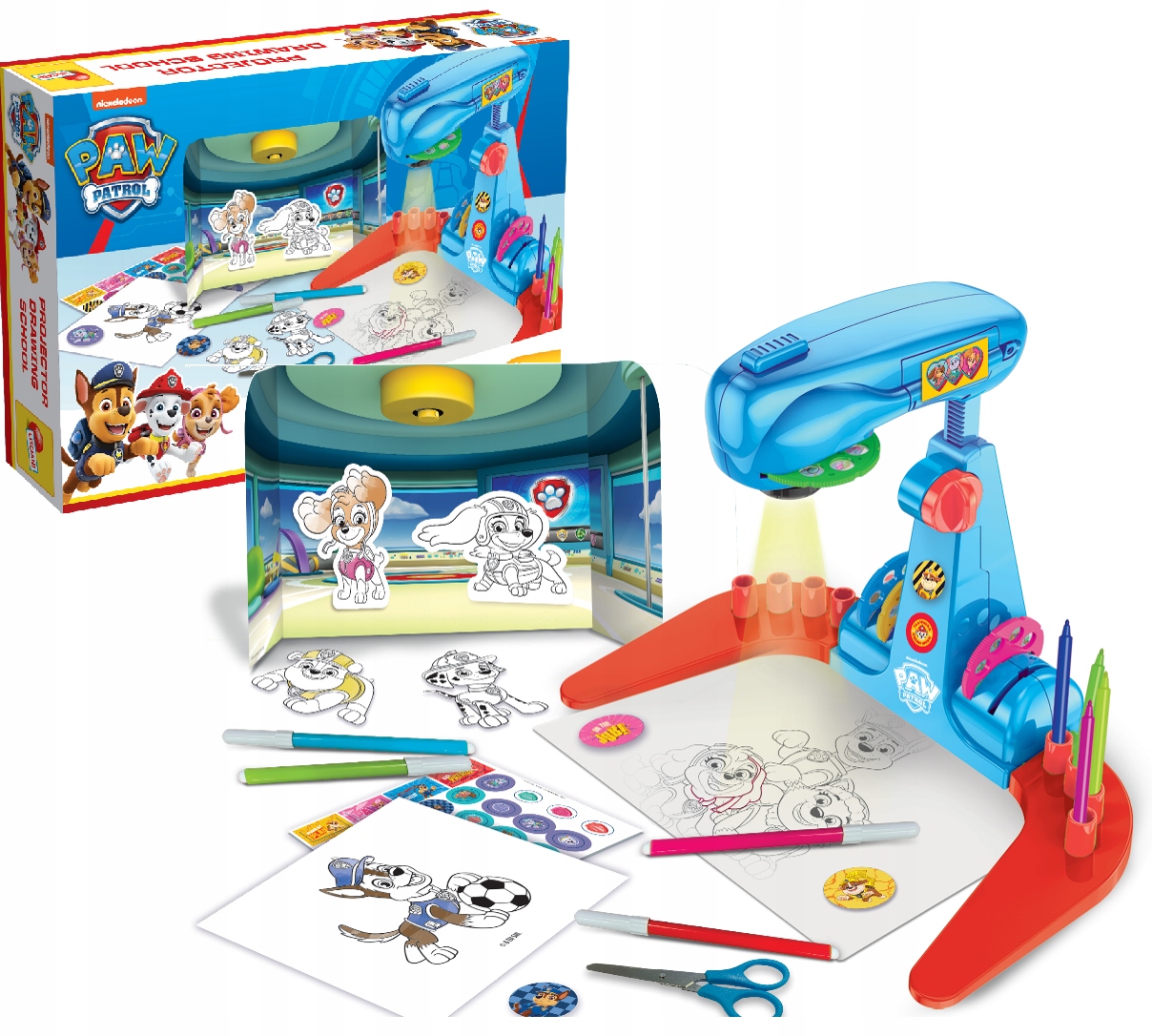 Projektor LED Psi Patrol PAW PATROL 104710 LISCIANI Szkoła rysowania