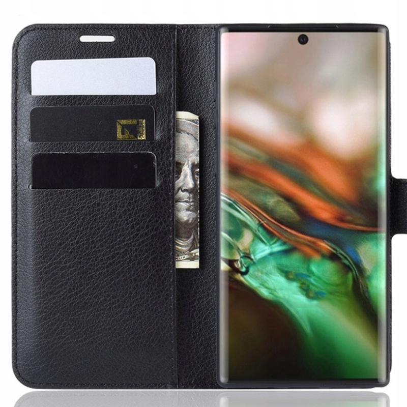

Etui Z Klapką Portfel Litchi Do Galaxy Note 10