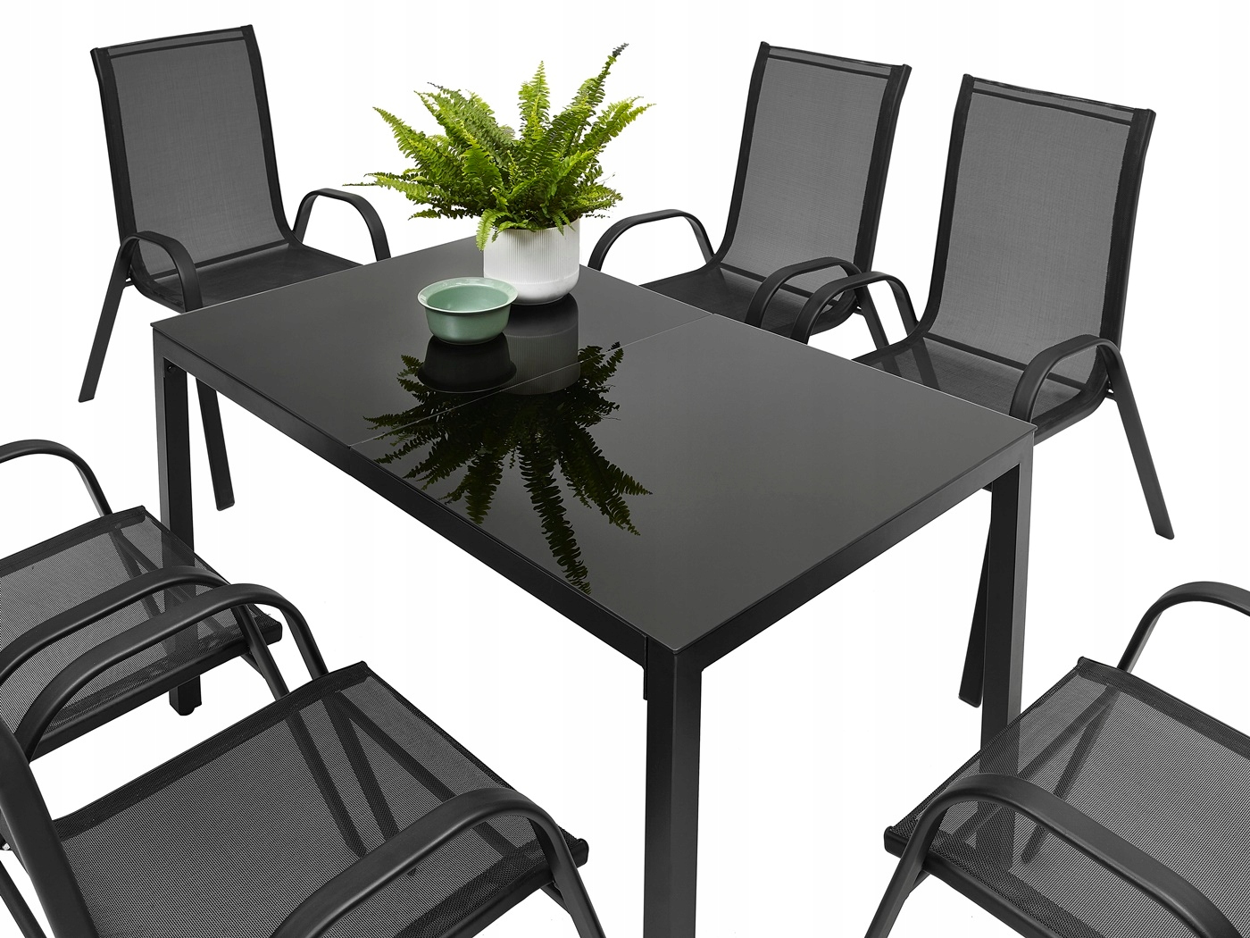 MEBLE OGRODOWE ZESTAW STÓŁ 6+1 NA TARAS BALKON Producent MAT-COMPANY