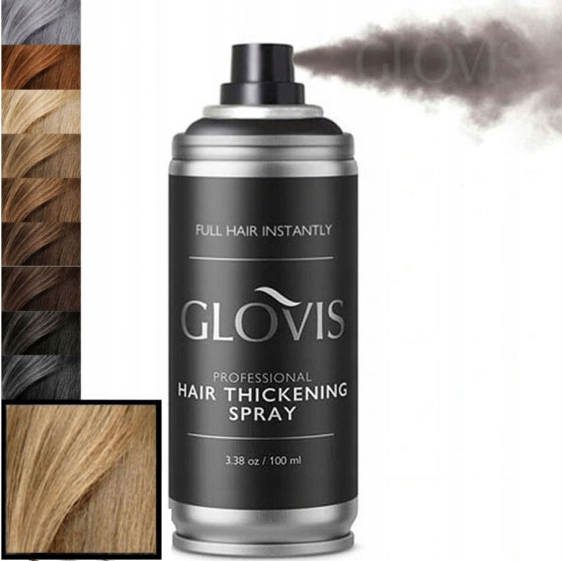 Glovis Thickener Średni Blond 100 ml Mikrowłókna Spray Zagęszczające Włosy