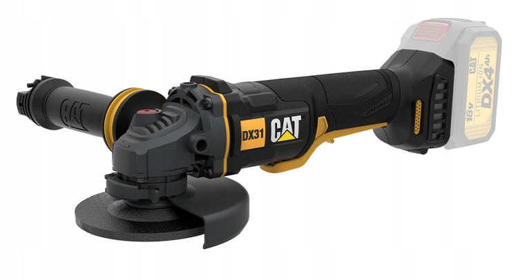 Úhlová bruska akumulátorová bezkartáčová 18V kotouč 125 mm DX314B Cat