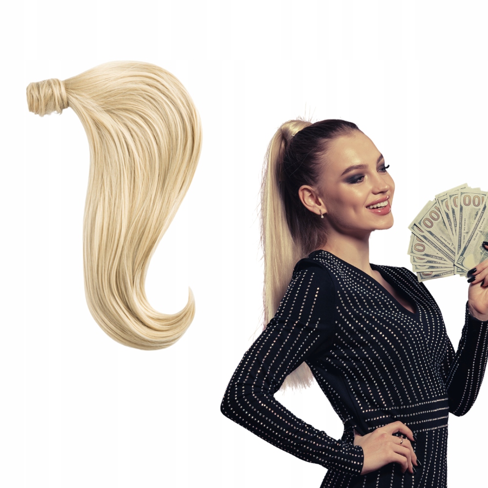 Připínací Poník 50 cm #R24/613 pískový blond