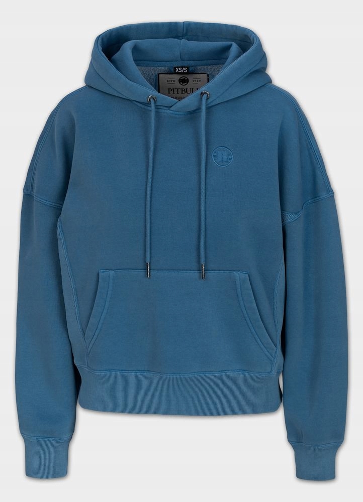 Dámská Mikina s kapucí Oversize Pitbull Klokanka Washed Manzanita Pohodlná
