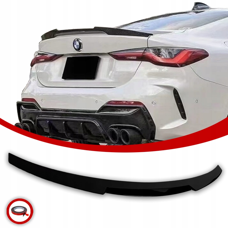 Bmw G26 Spoiler Zadní Krytka M4 Look Černý Lesk