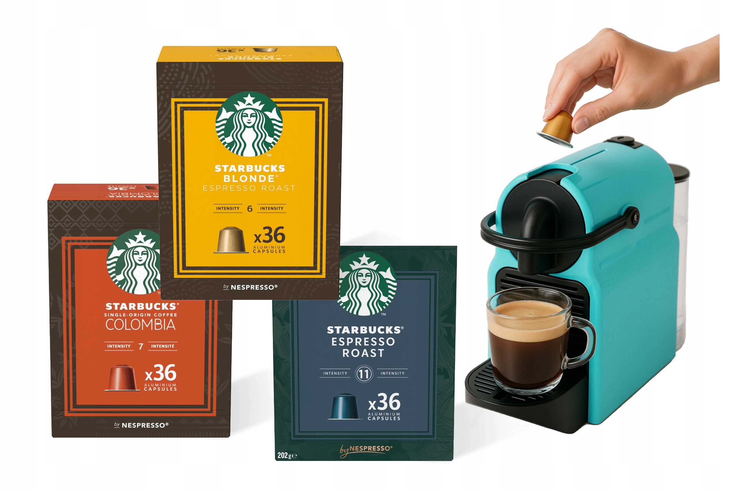 Levně Kapsle kompatibilní s Nespresso Starbucks mix Blonde Colombia Roast x108