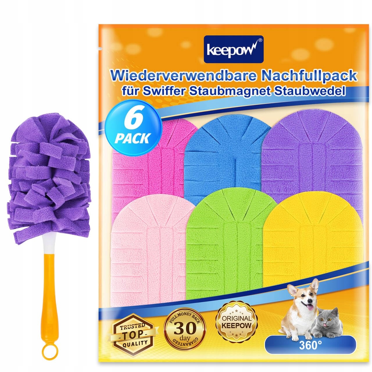 Levně 6 kusů opakovaně použitelných pro swiffer