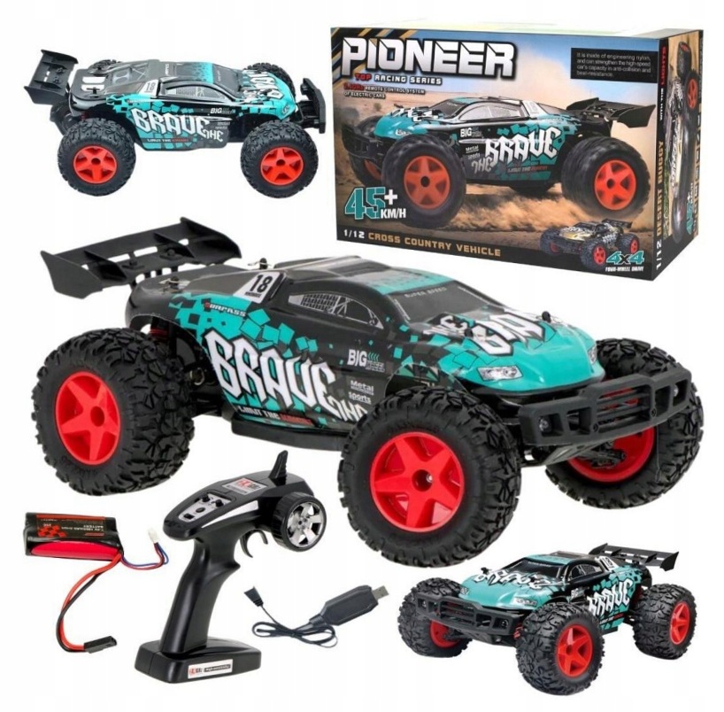 Samochód Rc 1:12 napęd 4x4