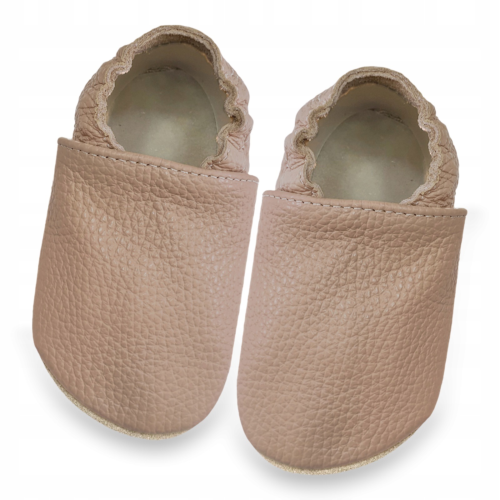 Kapcie barefoot skórzane dziecięce Funky Monkey Pro Kawa 24-25