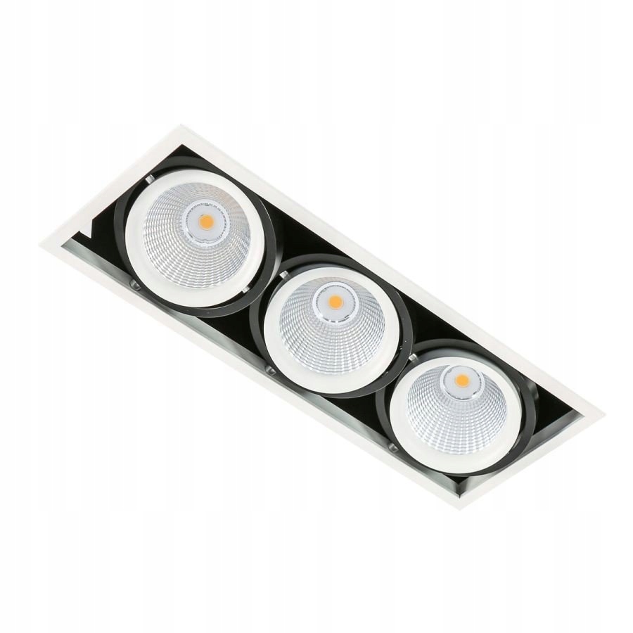 Trojitá stropná spotová lampa Vertico