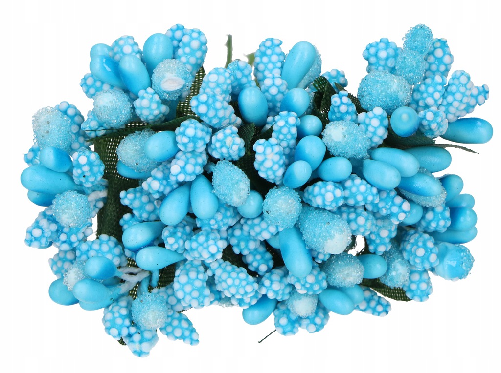 

Bukiecik ozdobny ryżyk pręciki na druciku Niebiesk