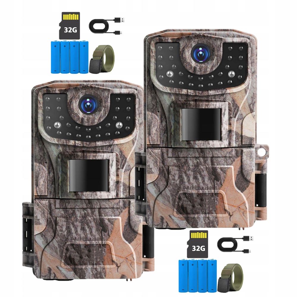 Kamera pro pozorování divoké zvěře 36MP 2K Lovecká kamera 120° s 32GB