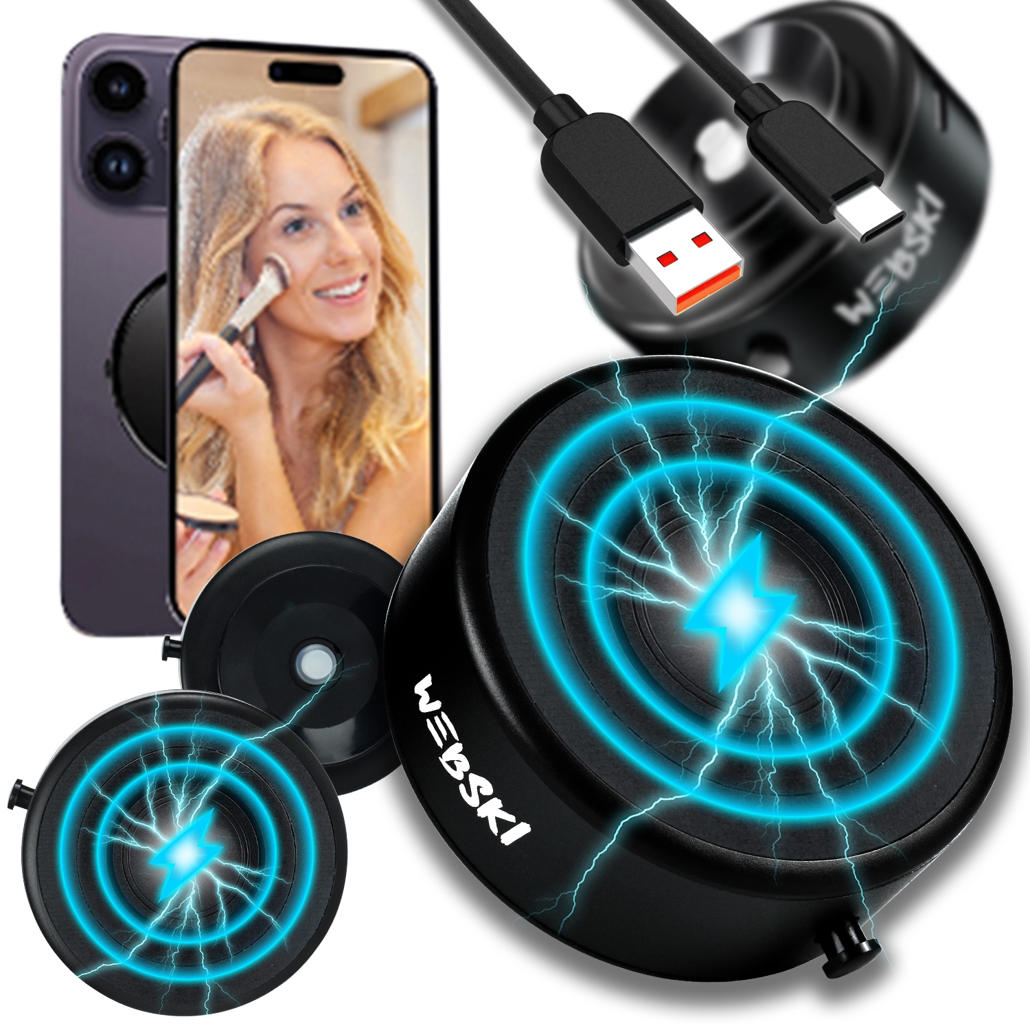 Přísavka S Vestavěným Magnetem Magsafe Pro Telefon A Nabíječku