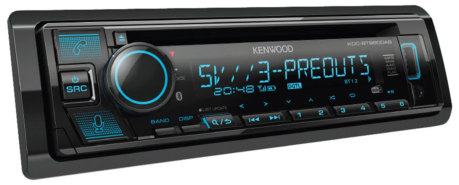 Autorádio CD Aux MP3 Usb korektor Dsp Dab+ Bt Kenwood KDC-BT960DAB