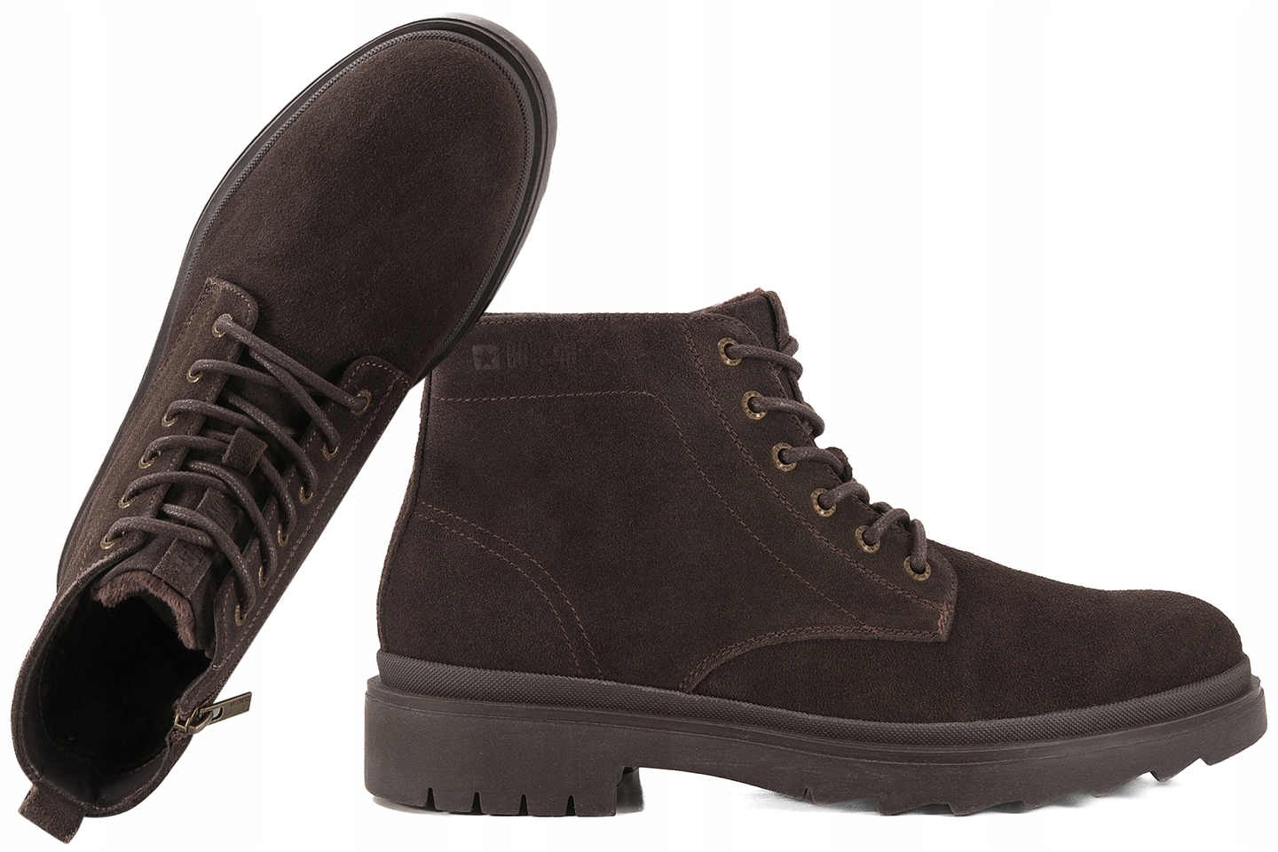 Big Star OO174229 Trapery Zimní Kotníkové Boty Kotníkové Boty Vysoké Zateplené Kůže 43