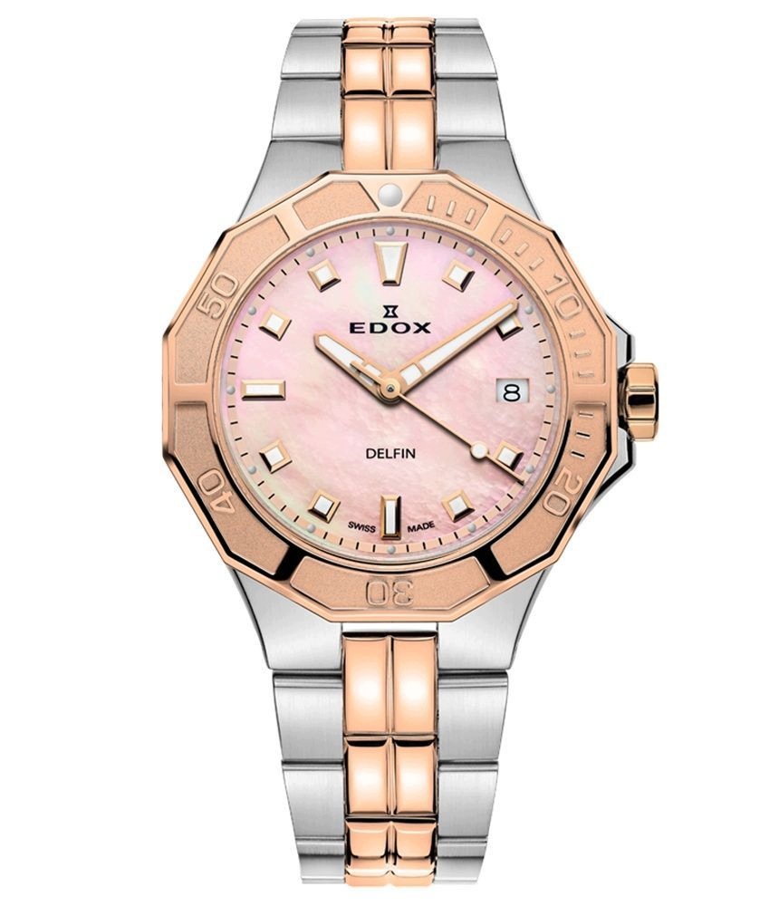 Hodinky Edox Delfin Diver Lady 53020-357RM-ROR 38,00 mm 20ATM