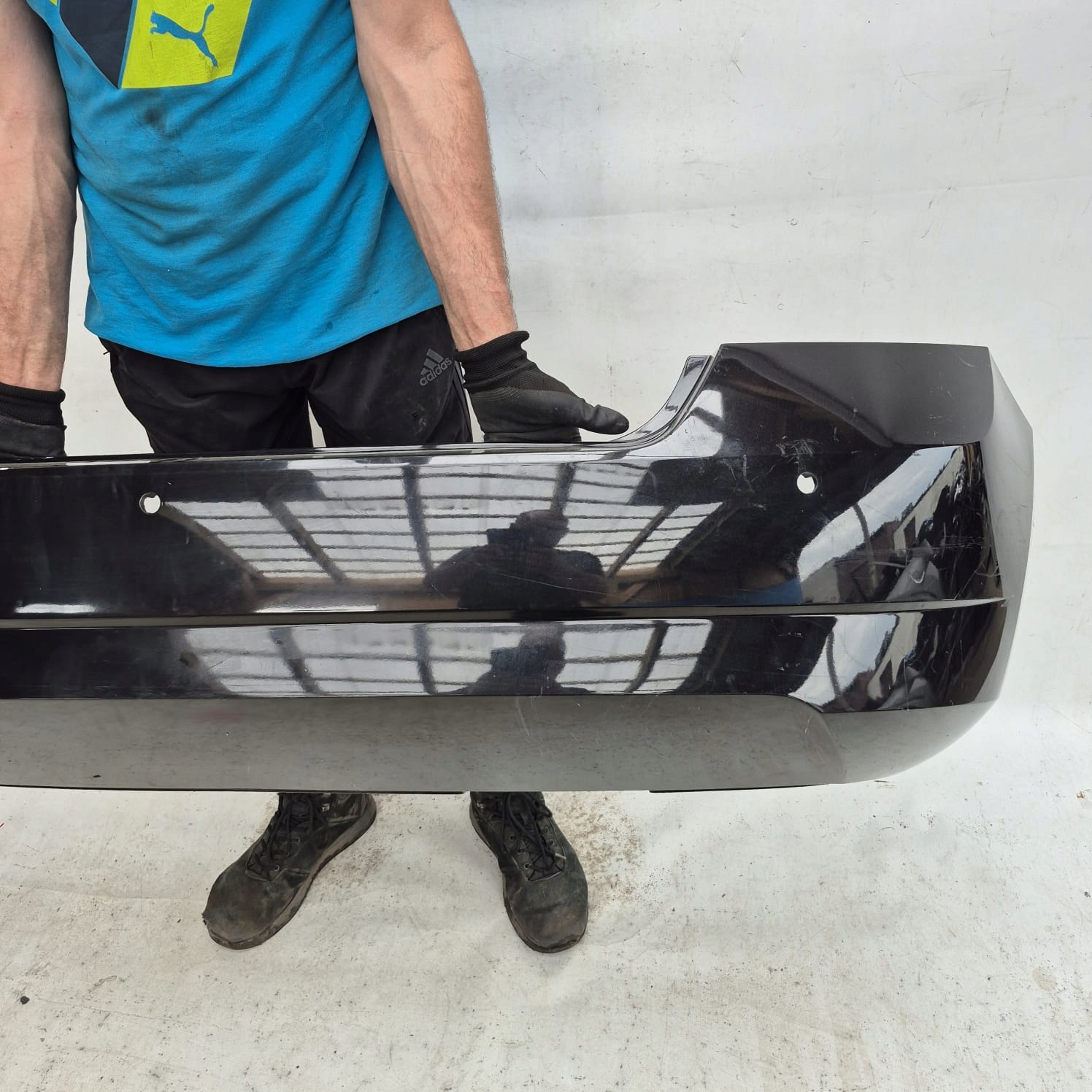SKODA FABIA III 3 HB 14-18 bumper rear part rear PDC