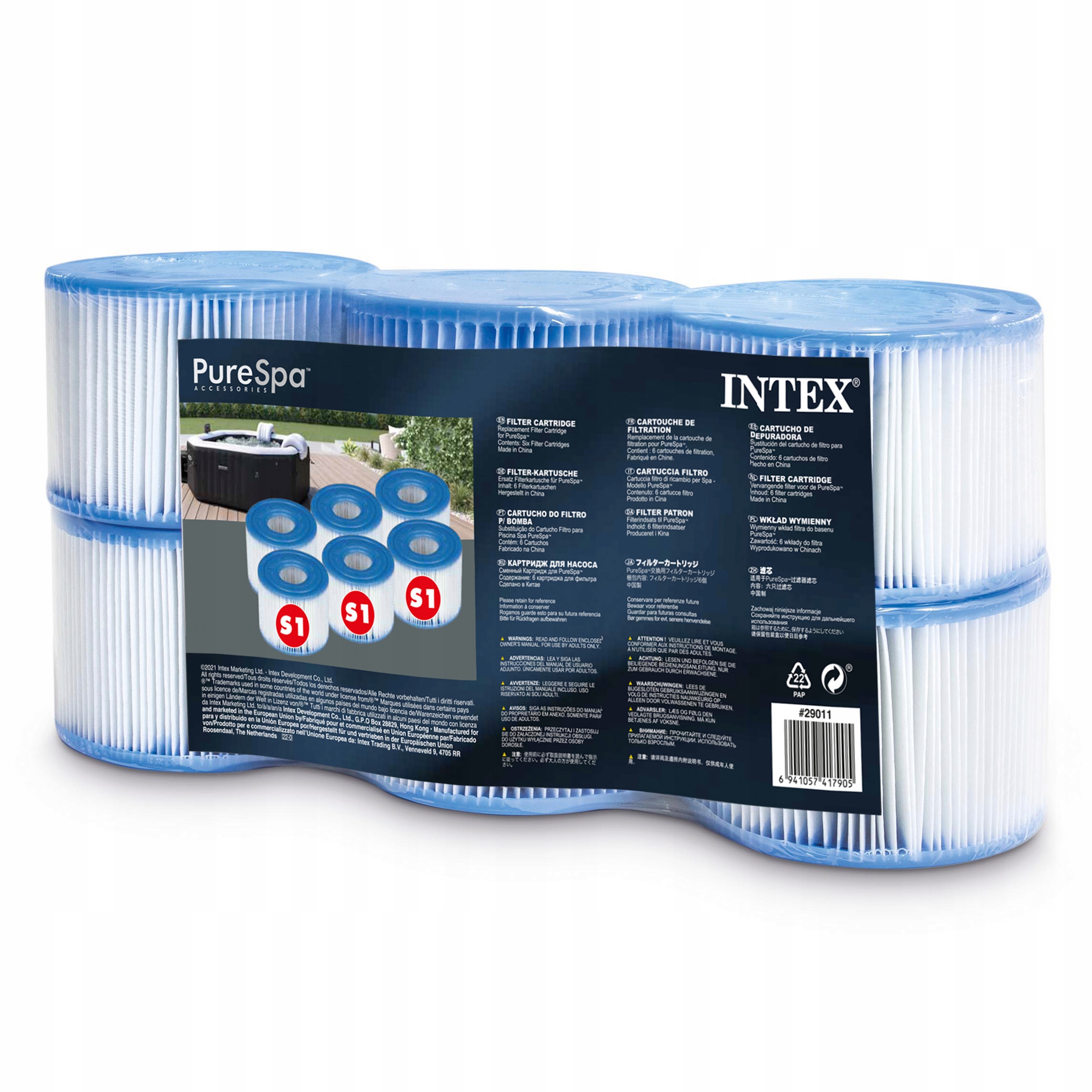 

Filtry S1 Komplet 6 Szt Zestaw Pure Spa Intex