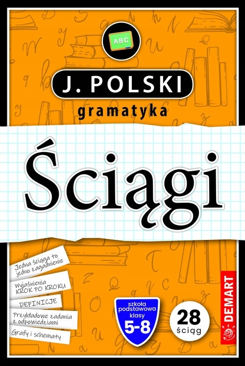 Ściągi Język polski Gramatyka 28 ściąg Szkoła podstawowa klasa 5-8 Demart