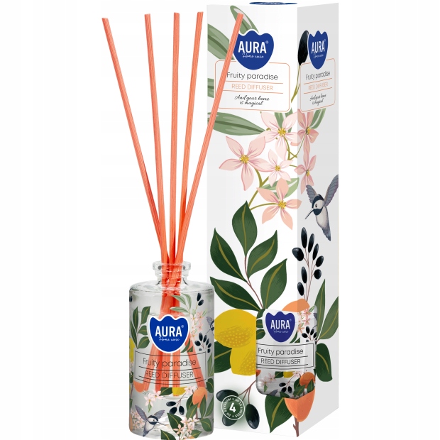 PATYCZKI ZAPACHOWE Dyfuzor zapachowy AROMA ODŚWIEŻACZ OWOCOWY RAJ