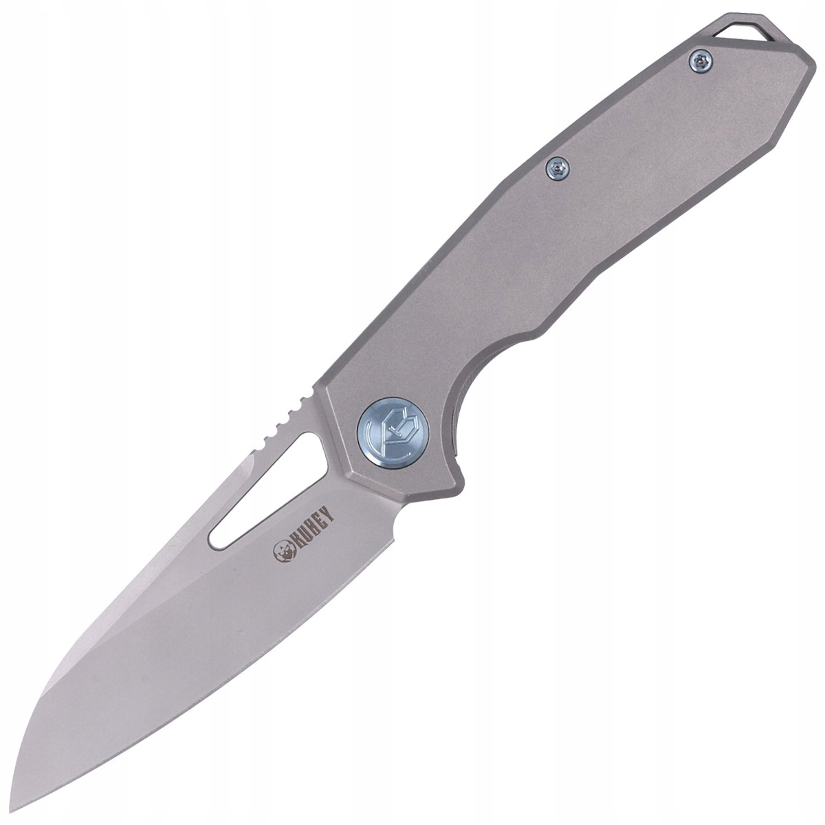 Nóż składany Kubey Vagrant Gray Titanium, Sandblasted Cpm (KB284A)