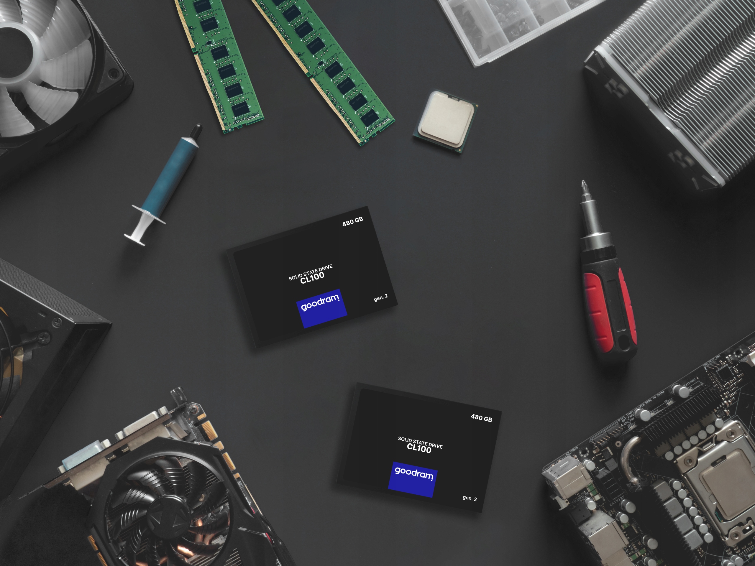 Dysk SSD GOODRAM 480GB CL100 Gen. 3 SATA III 2,5 Wysokość 7 mm