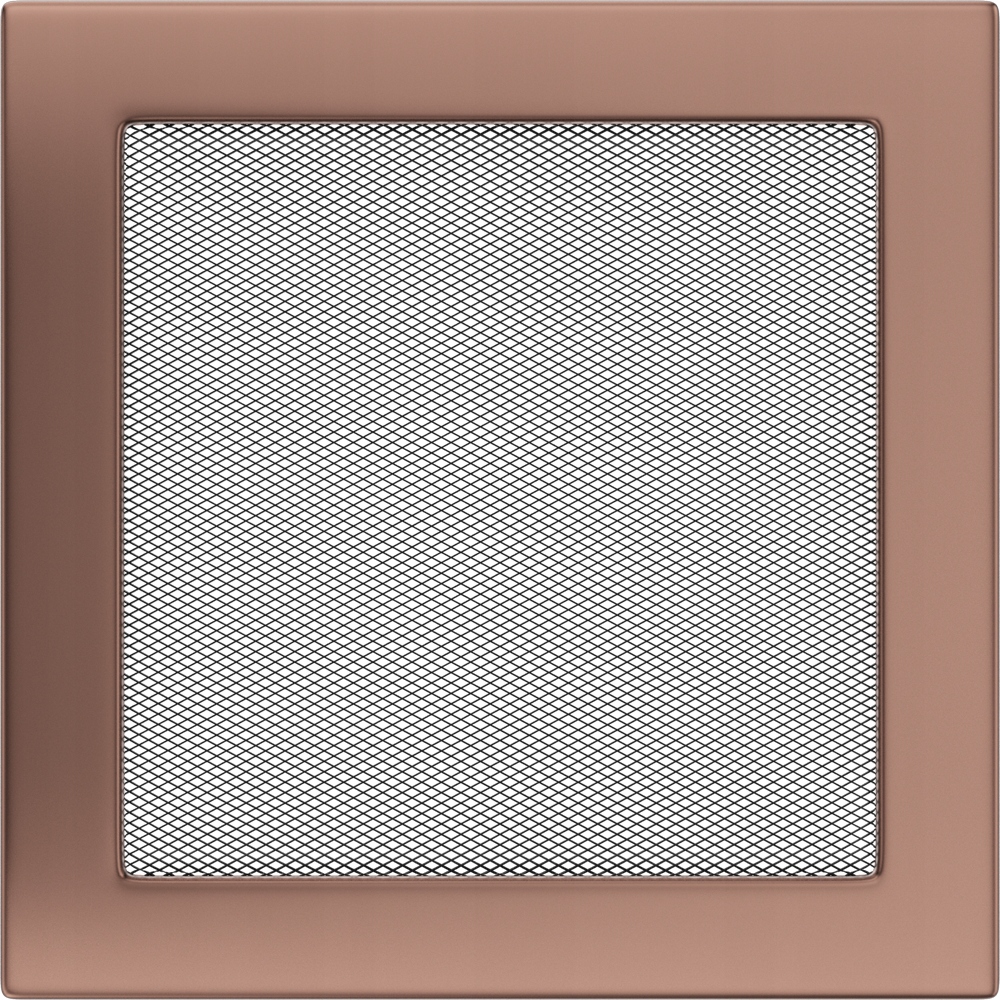 Krbová ventilačná mriežka 22x22 galvanická meď