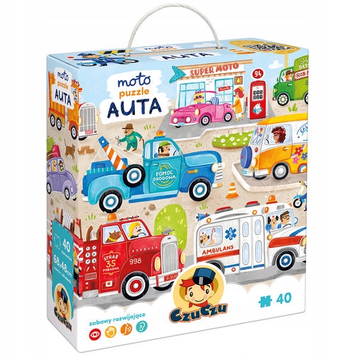 

Czuczu Moto Puzzle Auta Samochody 40 Elementów