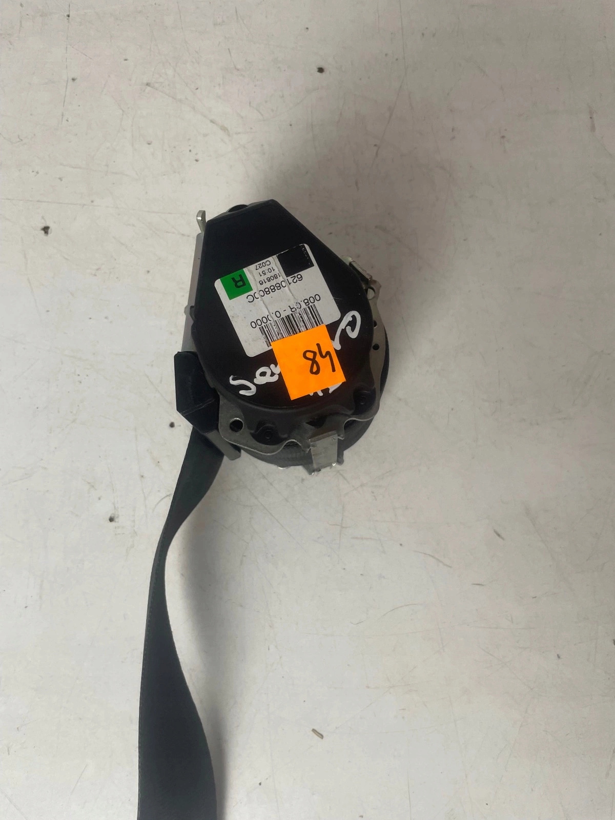 tension belt safety front front right Dacia Sandero II