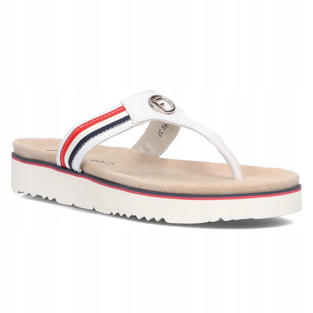 

Skórzane klapki Filippo DK2327/21 Wh białe r.41