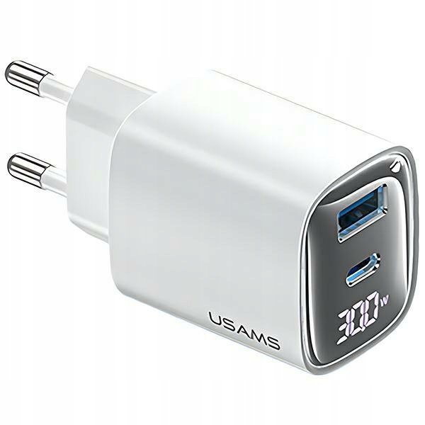 Síťová nabíječka 30W GaN Usb-c/usb-a Fast Charging XC Series bílá