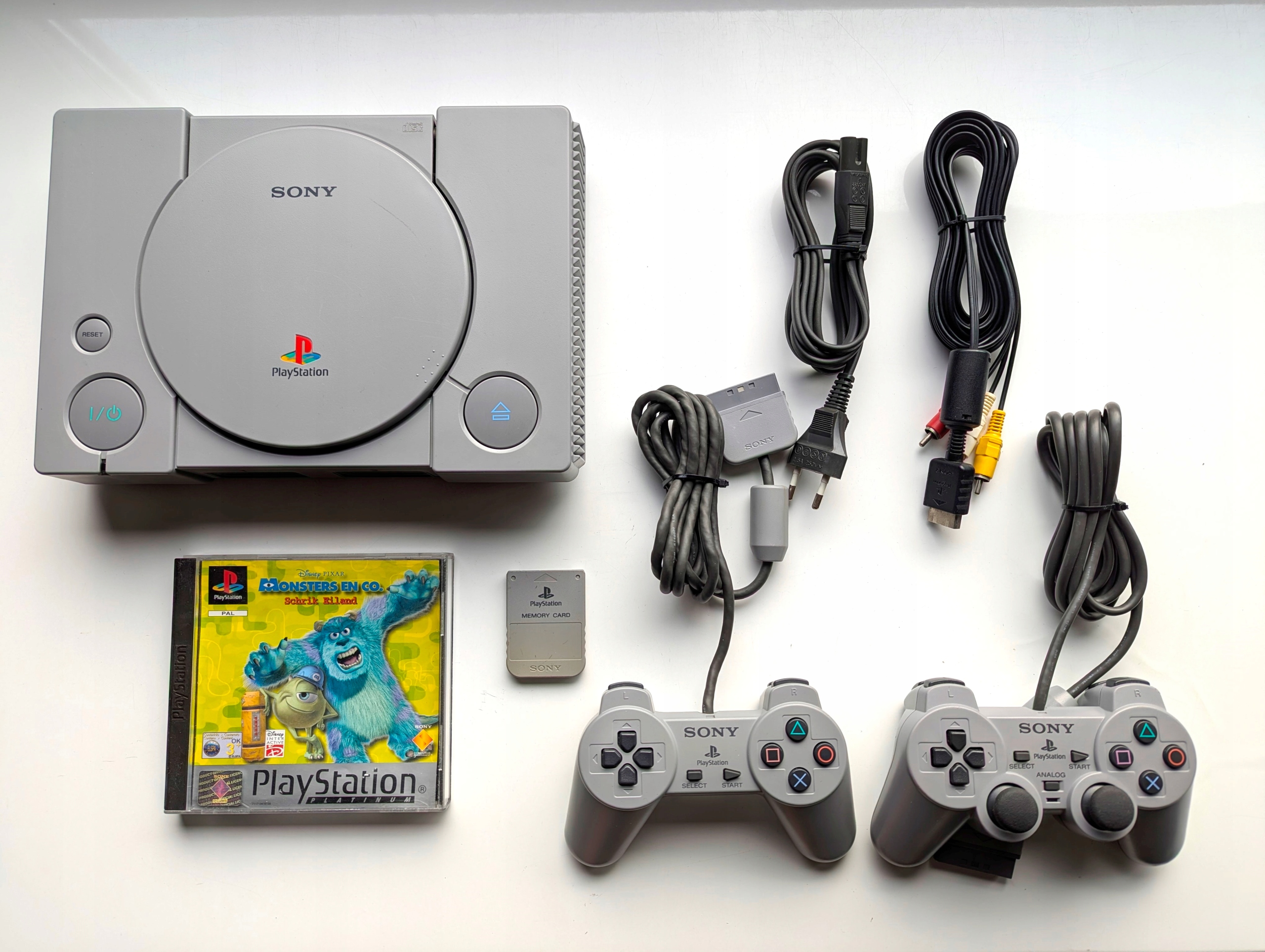 Playstation Scph-7502 2 Pady Sony 8 Gier Psx
