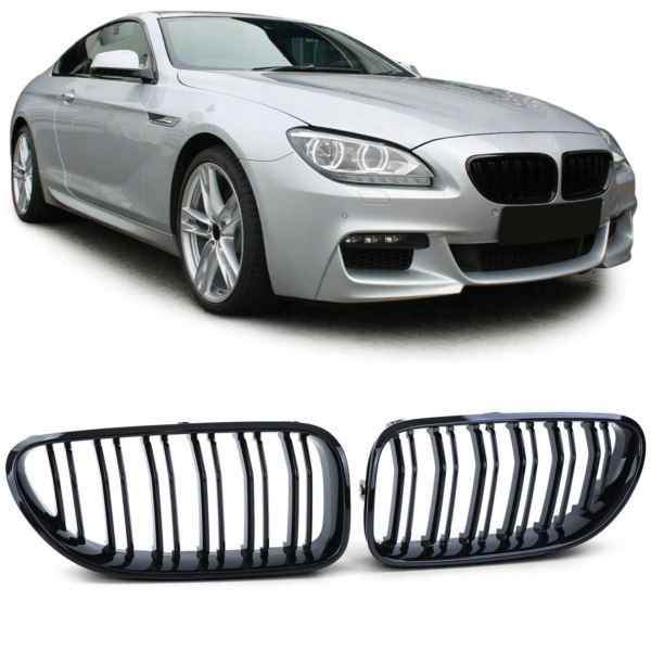 РЕШІТКА РАДІАТОРА (ПОВІТРЕПРИЙМАЧІ) BMW F06 F12 F13 ГЛЯНЕЦЬ BLACK M6 ПОДИВІТЬСЯ