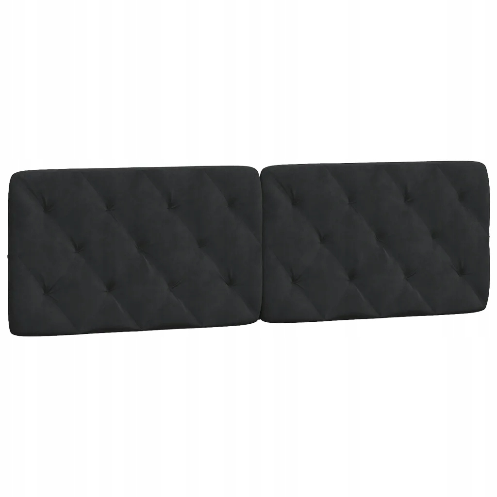 Vankúš na opierku hlavy, VidaXL, čierny, zamatový