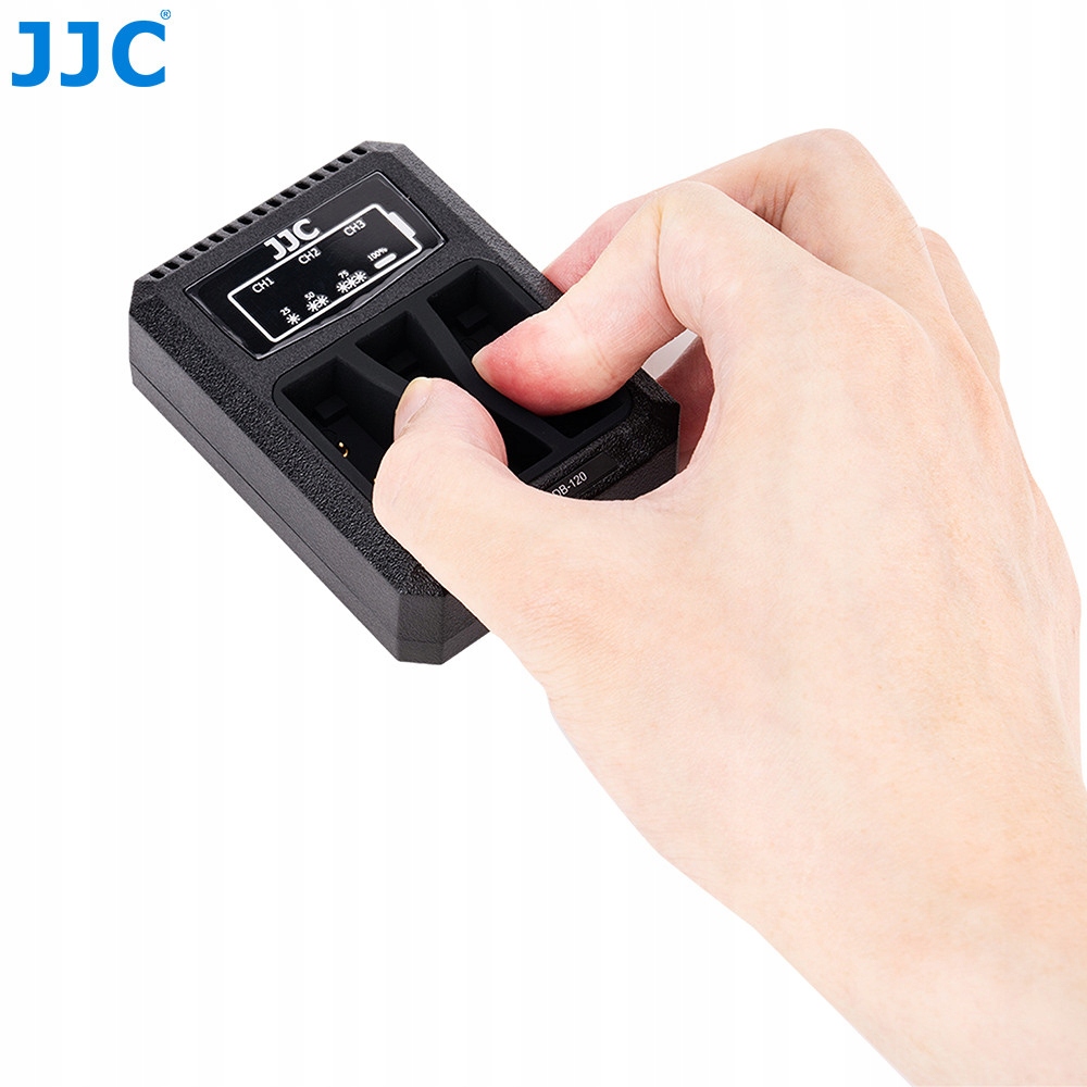 Jjc Nabíječka pro tři baterie Ricoh DB-120