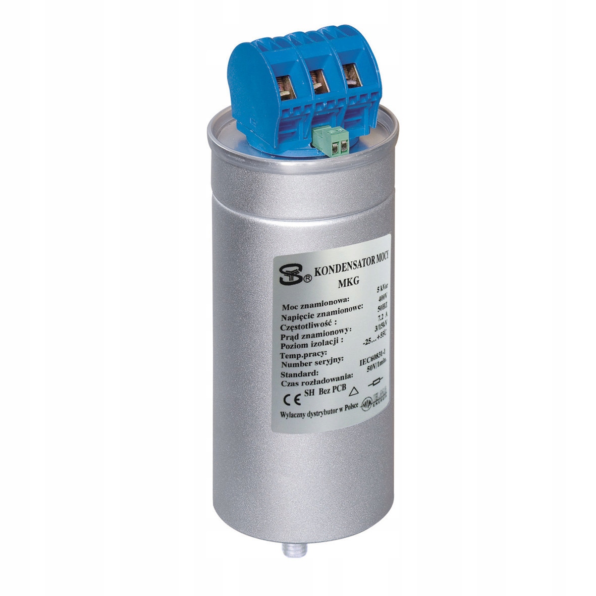 Plynový kondenzátor Mkg s nízkym napätím a snímačom teploty KG_MKG-5-400