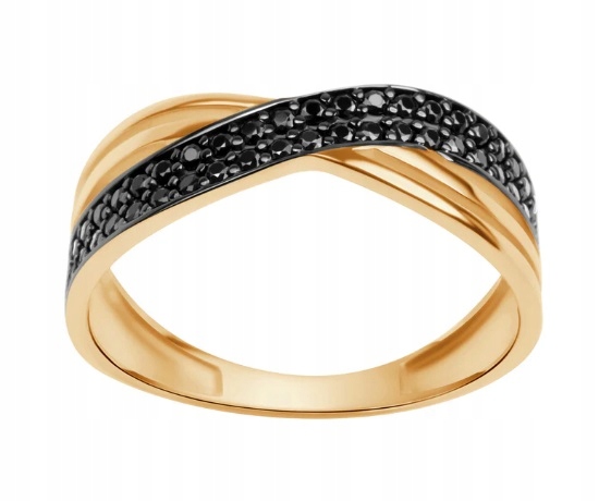 Złoty Pierścionek z Cyrkoniami r21 PX20653 Verona Jewellery