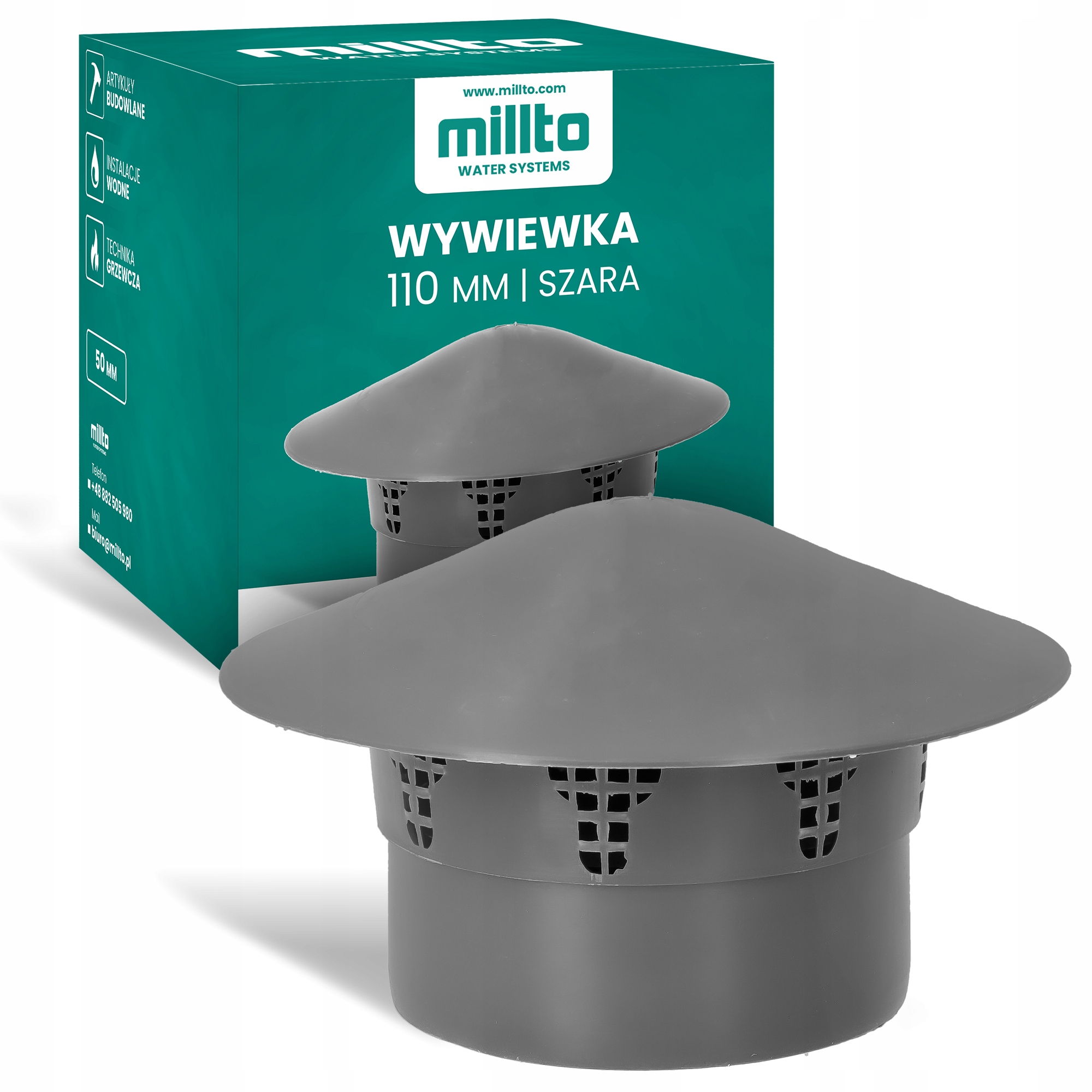 

Wywiewka kanalizacyjna Daszek Kominek 110 Pp