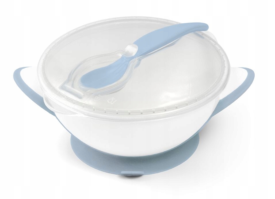 MISECZKA BABYONO Z ŁYŻECZKĄ I PRZYSSAWKĄ ZESTAW