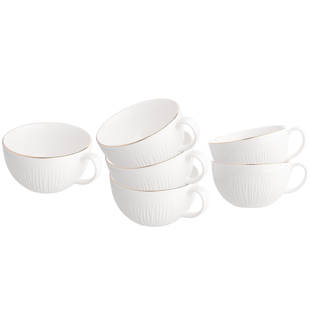 

Filiżanki Do Kawy Alessia 300 ml Glamour Zestaw 6