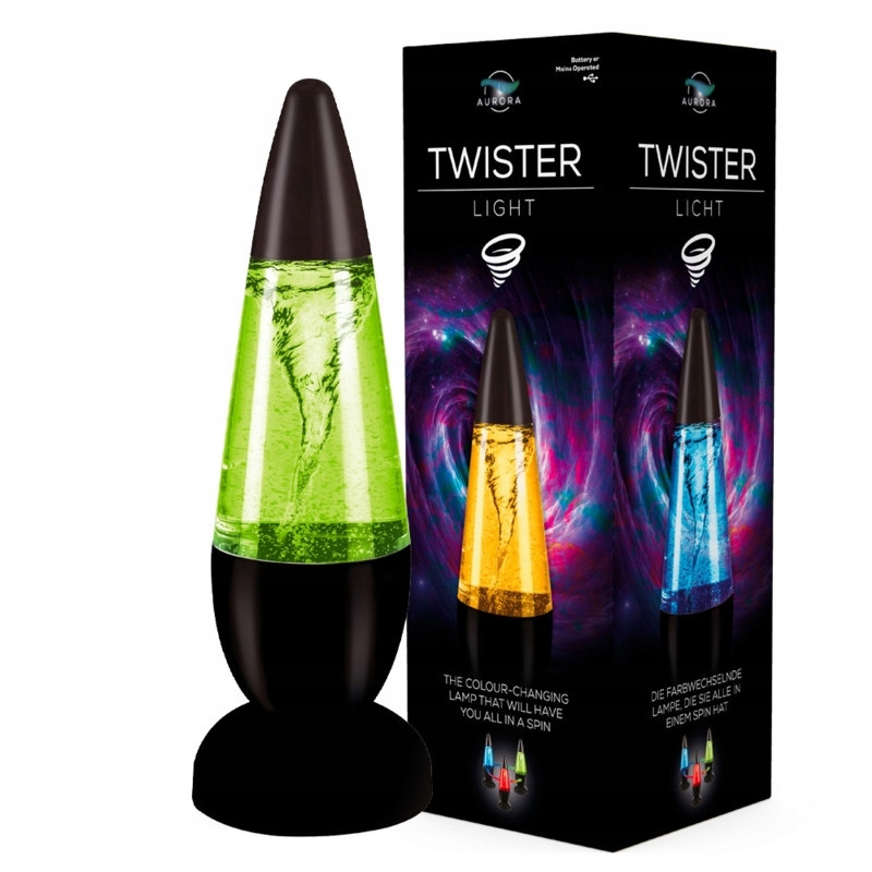 

Lampka Lawa Lampa Lava Tornado Usb Twister 25cm