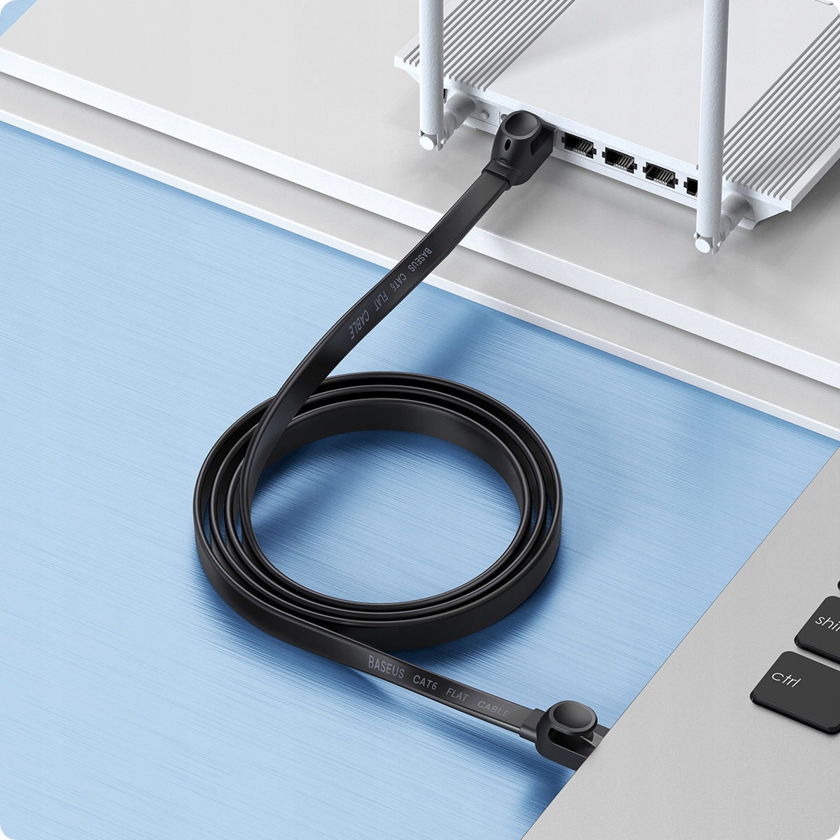 BASEUS KABEL SIECIOWY RJ45 - RJ45 LAN PRZEWÓD INTERNETOWY ETHERNET CAT6 8m Kod producenta PCWL-E01