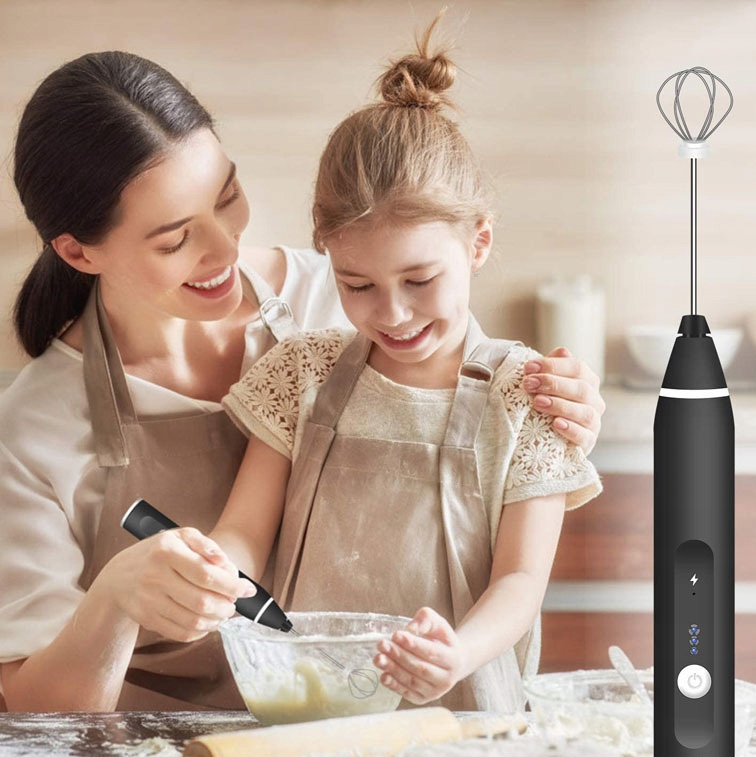 BEZPRZEWODOWY ELEKTRYCZNY SPIENIACZ DO MLEKA KAWY USB MIKSER Model 1