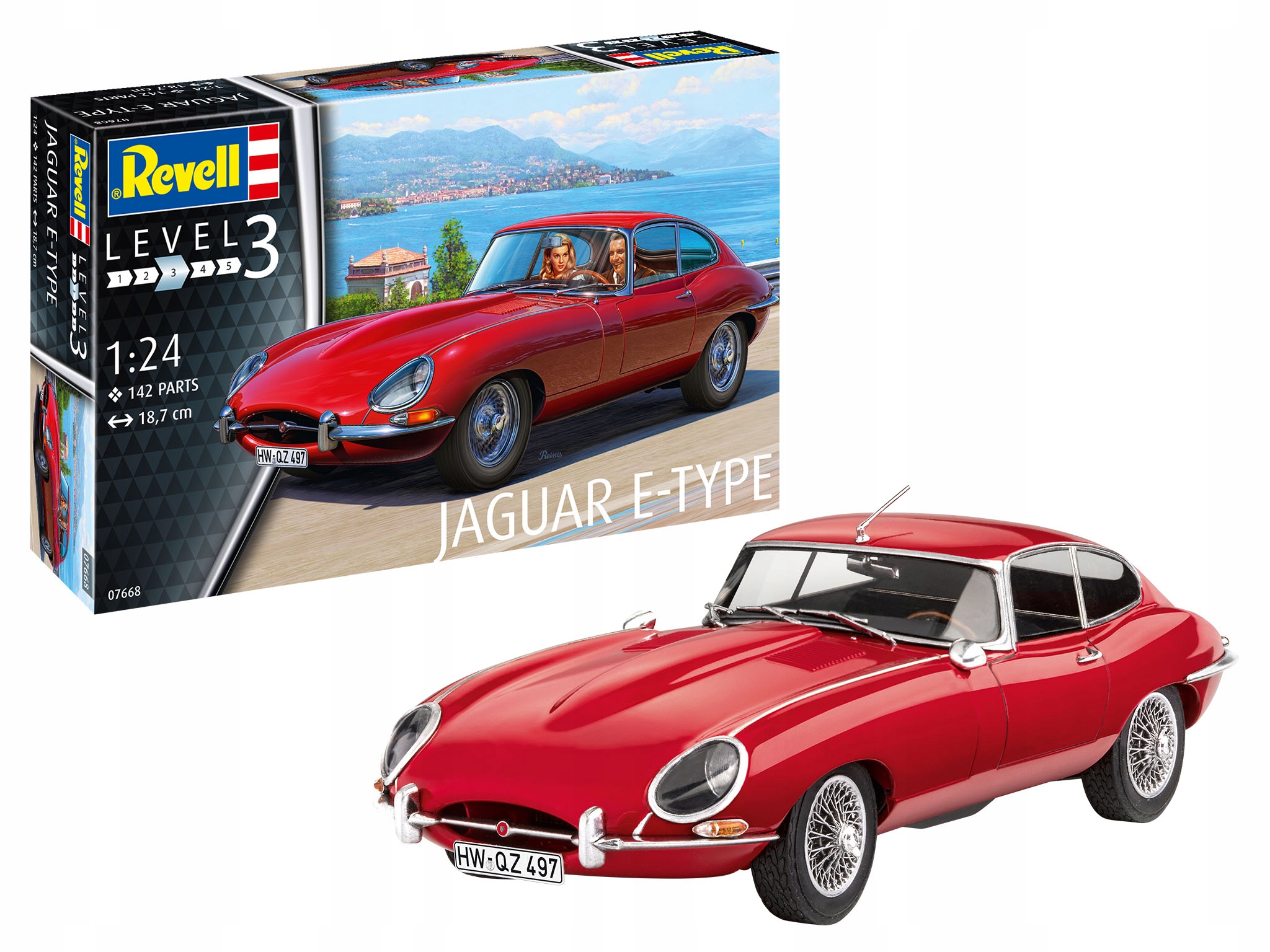 Model Ke Slepení Revell Jaguar E-type 1:24