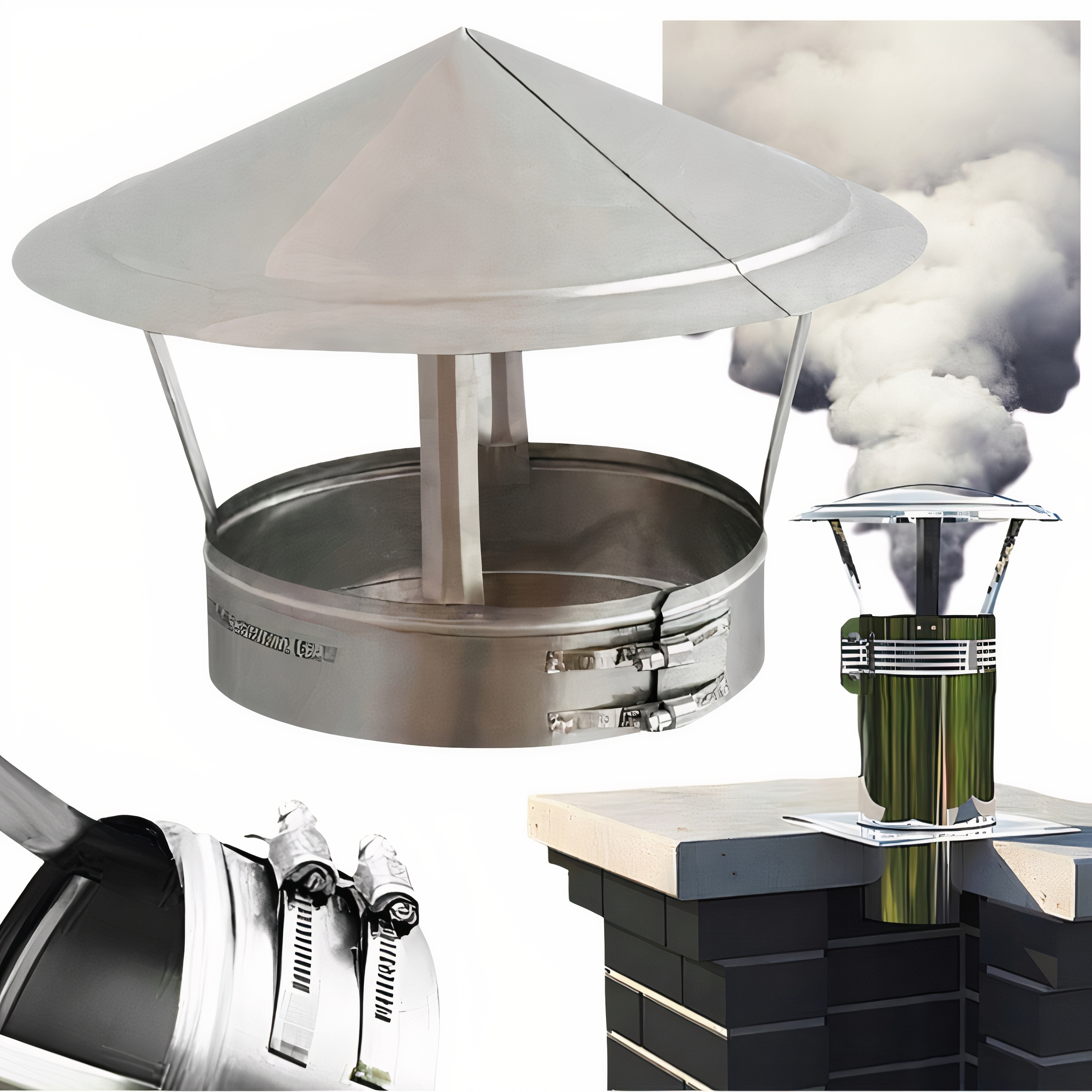 Daszek kominowy Nasada na komin kwasoodporna spalinowa Parasol 250 mm Darco